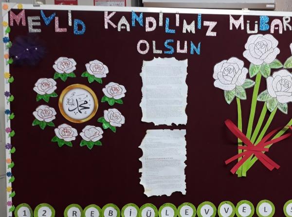 MEVLİD KANDİLİ İÇİN PANO ÇALIŞMALARIMIZ